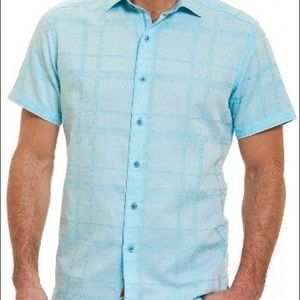 Robert Graham Light Blue Floral Button Up